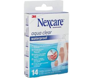 Nexcare 3M Aqua Clear Bandages Imperméables Assortiment 14 Pièces