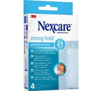 Nexcare 3M Strong Hold Retrait Sans Douleur Pansement Stériles 76,2x101mm 4 Pièces
