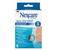 NEXCARE™ Aqua Clear MAXI Pansements Imperméables, 60 mm x 88 mm, Lot de 5