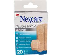 Nexcare Bandes textiles Bandes adhésives assortiment 20 Unités
