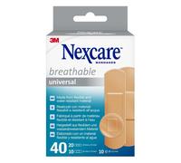 Nexcare Pansements respirants universels assortis – 40 unités