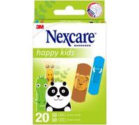 Nexcare Happy Kids pansements adhésifs animaux 2 tailles 20 pces