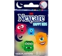 Nexcare™ Pansements pour enfants Happy Kids Monster, assortis, 20/paquet | Paquet (1 set)