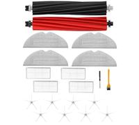 NexHarb Lot de 20 accessoires pour Roborock S8/S8 Plus/S8+ Pièces détachées pour Roborock avec 4 lingettes, 4 filtres, 8 brosses latérales et 1 brosse principale Duoroller