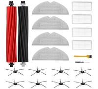 NexHarb Lot de 20 accessoires pour Roborock S8/S8 Plus/S8+ Pièces détachées pour Roborock avec 4 lingettes, 4 filtres, 8 brosses latérales et 1 brosse principale Duoroller