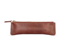 NEXIFY Londo Genuine Leather Zipper Pen Pencil Case Cosmetic Bag