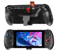 NexiGo Gripcon à Effet Hall avec béquille et Sortie HDMI pour Le Dock TV, Joystick à détection Hall pour Switch/Switch OLED, Mode Portable, Ports HDMI et USB 3.0 Pris en Charge en 4K/1080P, Noir