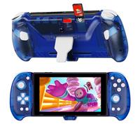 NexiGo Gripcon à Effet Hall avec béquille et Sortie HDMI pour Le Dock TV, Joystick à détection Hall pour Switch/Switch OLED, Mode Portable, Ports HDMI et USB 3.0 Pris en Charge en 4K/1080P, Bleu