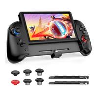 NexiGo Hall Effect Gripcon (pas de dérive, pas de zone morte) avec joystick de détection Hall pour Nintendo Switch/Switch OLED, mode portable ergonomique, gyroscope 6 axes, fonction de cartographie,