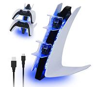 NexiGo L' édition Spéciale du Chargeur de Manette DualSense de PS5, Double Station de Charge Rapide USB sans Fil avec Deux Ports USB-C