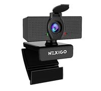 NexiGo N60 1080P Webcam, Full HD avec Microphone, Champ de Vision Ajustable, Zoom, Logiciel de contrôle et de Protection de la Vie privée, Caméra d’Ordinateur USB, pour Zoom/Skype/Teams