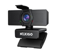 NexiGo N60 Pro Webcam 4K pour PC : capteur Sony 4K UHD, autofocus, 1080p 60 fps, Micro antibruit, Cache Vie privée, Objectif sans Distorsion, Zoom 4X, Compatible Switch 2/Zoom/Teams