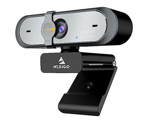 NexiGo N660P Webcam 60FPS AutoFocus pour PC, 1080P Caméra Web avec Deux Microphone et Cache de Confidentialité, USB Webcam pour OBS PC Caméra d'ordinateur, Correction de la lumière