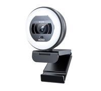 NexiGo N930E Pro, Webcam 4K avec Anneau Lumineux, autofocus PDAF, 1080P@60FPS, Doubles Microphones à réduction de Bruit, obturateur de confidentialité intégré