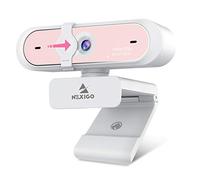 NexiGo Webcam AutoFocus 1080p 60 fps avec double microphone et cache de confidentialité, caméra Web USB N660P Pro HD 2021, pour jeux OBS, zoom, réunion, équipes Skype, FaceTime, rose