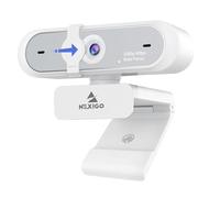 NexiGo Webcam N660P (Gen 2) 1080p 60 fps avec contrôle logiciel, double microphone et housse, autofocus, caméra Web HD USB pour ordinateur, pour OBS/Zoom/Skype/FaceTime/Teams/Twitch, blanc