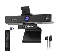 NexiGo Webcam zoomable certifiée Zoom 4K avec télécommande et contrôle logiciel, capteur Sony Starvis, zoom numérique 5x, caméra Web N950P Pro avec deux micros stéréo, pour Skype Teams Twitch