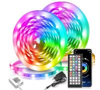 Nexillumi Ruban LED 30M RGB Bande LED Chambre, APP et Télécommande, Synchronisation de la Musique, Mode Minuterie, pour Chambre, Salle de Jeux, Fête, Festival