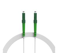nexinex - 7m Câble Fibre Optique Blanc LC/APC vers LC/APC | Simplex Monomode OS2 FTTH Câble Fibre Optique