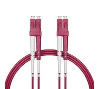 nexinex - Câble à fibre optique OM4 LC/UPC vers LC/UPC de 2 m | Câble fibre optique duplex multimode LC/LC