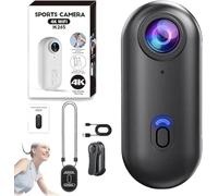 Nexo25 Camera, Motiontrail - Nexo25 Black Camera, POV Cameras 4k Motiontrail, with Ip68 Waterproof Wearable Action Cam, Magnetic Clip, 360° Rotation, for Travel, Outdoor Sports (Black-4K-A)