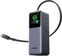 Nexode 165w Batterie Externe 20000mah Câble Usb C Rétractable 100w 2 Ports Power Bank Charge Rapide Pd 3.0 Écran Tft Compatible Avec Iphone 16 15 14 13 Plus Pro Galaxy S25 S24 Macbook Ipad
