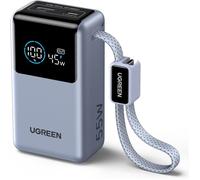 Nexode 55W batterie externe 10 000 mAh, câble USB-C intégré, 2 ports, affichage numérique, charge rapide