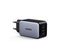 Nexode 65W Triple USB C Fast Charging Plug GaNInfinity Technology Compatible with iPhone 16 Pro Max Plus 15 14 13 12 11 Pixel 9 8 7 Galaxy PPS 45W S24 S23 A15 iPad MacBook Air Pro