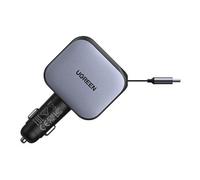 Nexode EC604 - Adaptateur d'alimentation pour voiture - rétractable - 145 Watt - 3 A - Power Delivery 3.0 + PPS, QC 4.0+, Supercharge, Fast Charge,