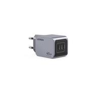 Ugreen Chargeur secteur GaN 2 ports USB‑C 45W Gris