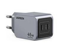 Ugreen Chargeur secteur GaN 2 ports USB‑C 45W Gris