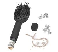 Nexolia Meejune Brosse à cheveux avec rangement caché, coffre-fort pour bijoux, argent et objets de valeur, utilisation à la maison et en vacances, brosse élégante et fonctionnelle avec compartiment