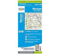 Carte de randonnée IGN Série Bleue n° 2032 - Nexon, Pierre-Buffière