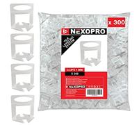 NEXOPRO® - Kit de Nivellement pour Carrelage - 300 Croisillons 1 mm - Système Autonivelant pour Pose de Carrelage - Facile à Utiliser - Résultat Professionnel - Sol & Mur