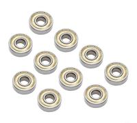 NexRen 608ZZ ABEC-11 Roulements de skateboard en acier inoxydable avec couvercles double face pour scooter et roues à plaque de dérive, argent (10)