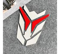 Nexren Autocollants réfléchissants en PVC compatibles avec le pare-brise avant de moto et scooter pour une meilleure visibilité sur la route et une assurance de sécurité (B argent + rouge)