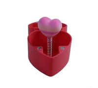 Nexren Boîte romantique en forme de cœur avec texture fine imprimée en 3D, matériau plastique résistant pour une vision durable lors d'événements orientés vers l'amour (boîte rouge)