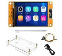 NexRen Écran LCD TFT 2,8" avec carte de développement ESP32, pour créer des tableaux de bord personnalisés et des affichages d'informations en temps réel (avec boîtier extérieur)