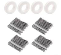 NexRen Ensemble brosse d'escalade et anneaux pour nettoyeur de piscine pour modèles Dolphin pour TRITON Plus, DX5 Plus, M400, comprend PVA et pour brosses et anneaux en TPU pour une meilleure escalade