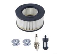 NexRen Kit d'entretien pour filtre à air et carburant Hi-Flow compatible avec les modèles de tronçonneuse MS261 MS271 MS291, comprend des étincelles, des écrous et un nettoyant plissé pour une