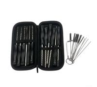 NexRen Kit d'outils de réglage de carburateur pour petit moteur à 2 cycles, 10 pièces de tournevis avec étui pour débroussailleuse ECHO débroussailleuse souffleuse (10 pièces + brosse)