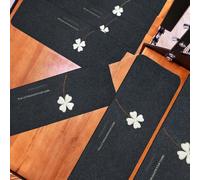 NexRen Lot de 10 tapis de marches d'escalier antidérapants phosphorescents, réutilisables et lavables pour enfants, animaux âgés (70 x 22 x 4,5 cm, noir anthracite)