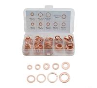 NexRen Lot de 200 rondelles d'étanchéité en cuivre pour installation d'injecteurs diesel dans les voitures, navires marins, générateurs et industriels pour équipements d'usine