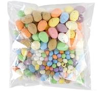 Nexren Lot de 200 œufs de Pâques en mousse avec 4 options de taille pour la chasse aux œufs de Pâques, les fêtes sur le thème du printemps et la décoration de la maison