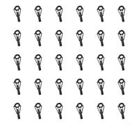 NexRen Lot de 30 anneaux de guidage pour canne à pêche - Pour les amateurs de canne à pêche - Construction de canne à pêche - Mise à niveau et remplacement de composants - Plusieurs types de canne