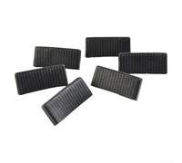 NexRen Lot de 6 supports de capuchons de lattes de lit en plastique noir, 65 mm de large pour lits superposés standard, 65 x 9 mm