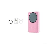 NexRen Moniteur à selfie 4K avec lumière, écran IPS de 3,97", écran magnétique de vlogging arrière, flash à 3 niveaux, 1800 mAh pour iPhone et Android (rose)