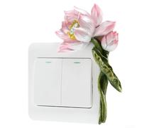NexRen Plaque décorative pour interrupteur 3D en résine florale pour prise de courant électrique, design élégant et complexe inspiré du jardin, accent de la maison pour personnaliser les interrupteurs