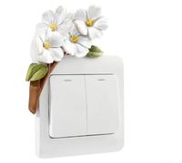 NexRen Plaque décorative pour interrupteur 3D en résine florale pour prise de courant électrique, design élégant et complexe inspiré du jardin, accent de la maison pour personnaliser les interrupteurs