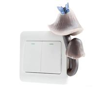 NexRen Plaque décorative pour interrupteur 3D en résine florale pour prise de courant électrique, design élégant et complexe inspiré du jardin, accent de la maison pour personnaliser les interrupteurs